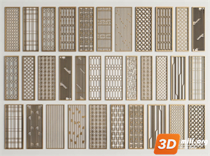 Folding screen Skp Files 